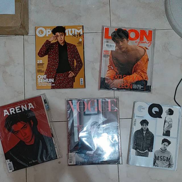 EXO Sehun & Wanna One magazine majalah