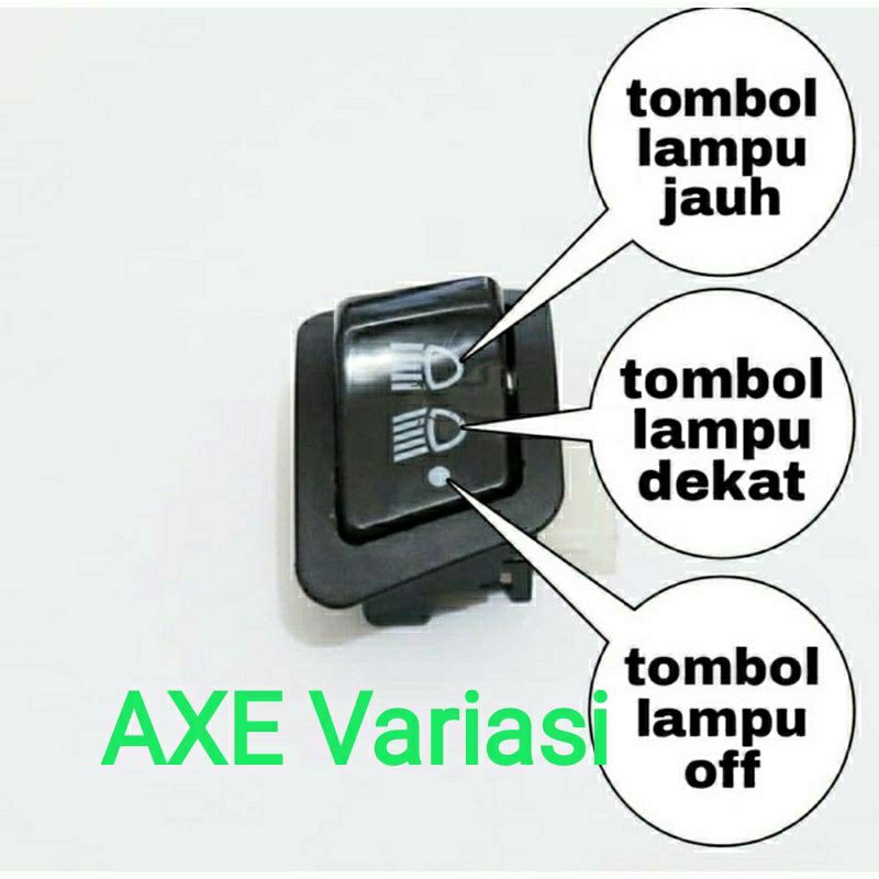 SAKLAR LAMPU TOMBOL DIM 3 TITIK TEC REVO BEAT FI BLADE NEW VARIO 125