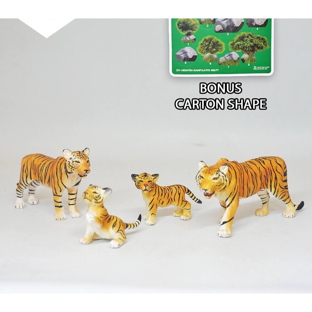 New Canna Animal Kingdom - Tiger Wild Family - Harimau Dapat 4pcs