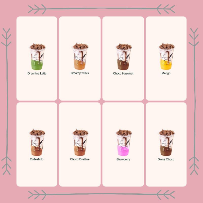 

Minuman van bury choco melted, minuman kekinian dengan topping lelehan cokelat