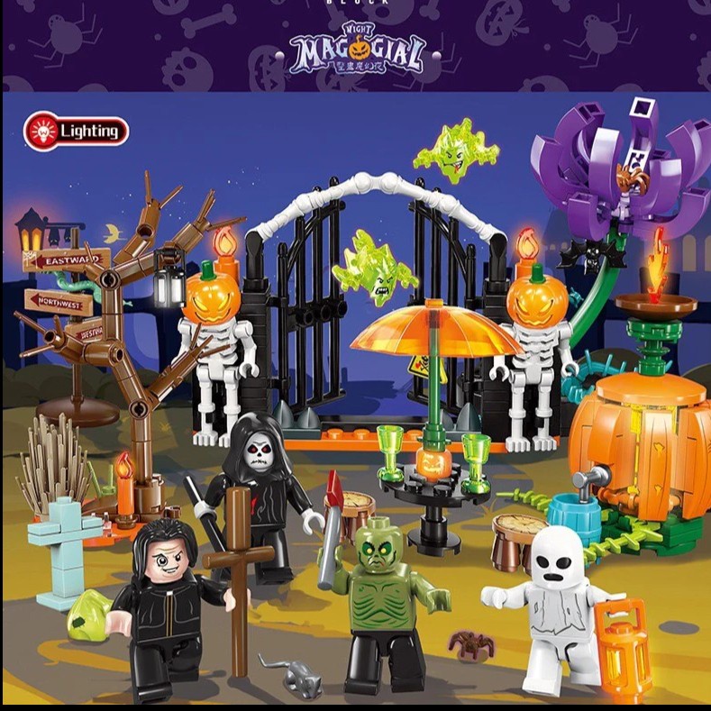 SEMBO Tricky Magic Night: Halloween Decorations 4 Sets 605009-605012