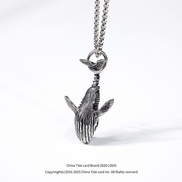 Merek Fashion street hip-hop hip hop kalung pria kepribadian dolphin liontin in hip hop serbaguna pe