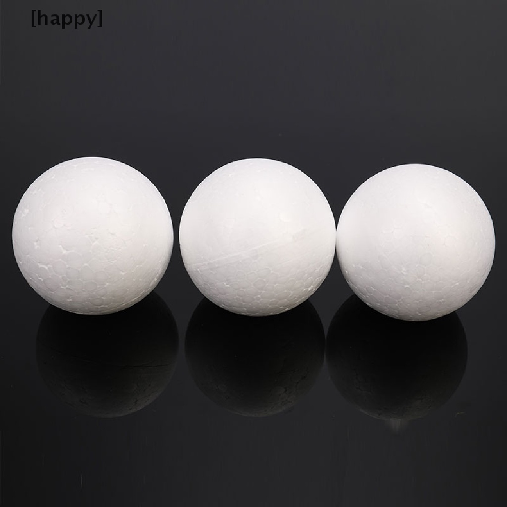 10pcs Bola Busa Polystyrene Styrofoam Ukuran 70mm Untuk Dekorasi Pesta