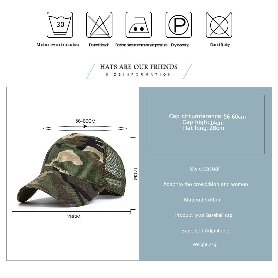 [MODIS EUY!] - Topi Trucker Baseball Camouflage Army Summer Hat - S8R - Green