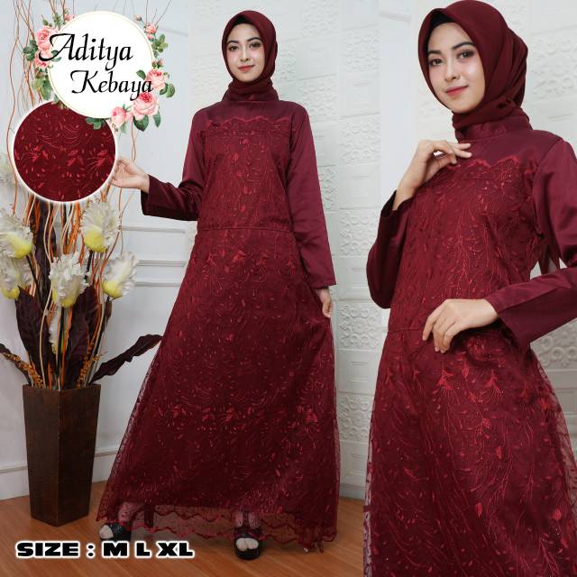 Gamis tile kombinasi puring satin Velvet mewah ORIGINAL REAL FIX