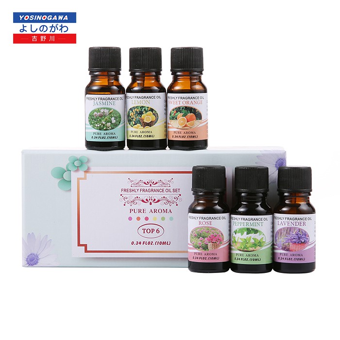 Oil aromaterapi paket 6 PCS Minyak Aromaterapi esensial Oil 10 Ml - yosinogawa