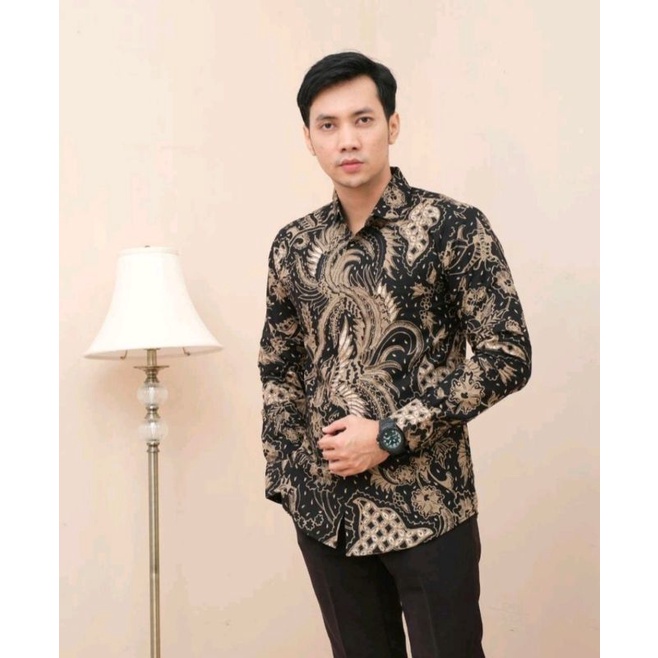 BRATAYUDHA KEMEJA BATIK / BAJU BATIK LENGAN PANJANG KAIN HALUS MURAH LAPIS FURING