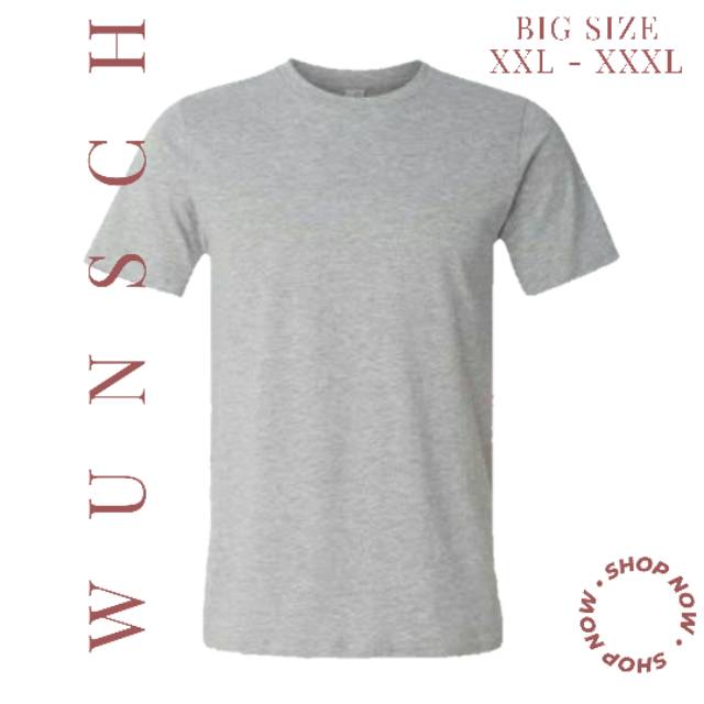 Kaos Polos Cotton Combed 24s - Abu Misty XXL ~XXXL