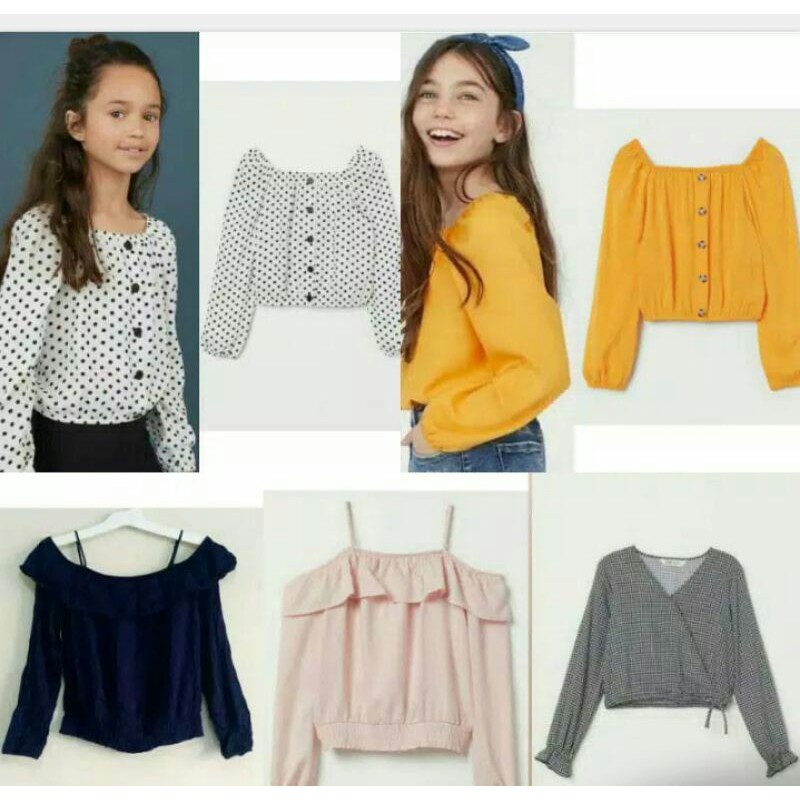 Hnm Blouse Anak Original Branded