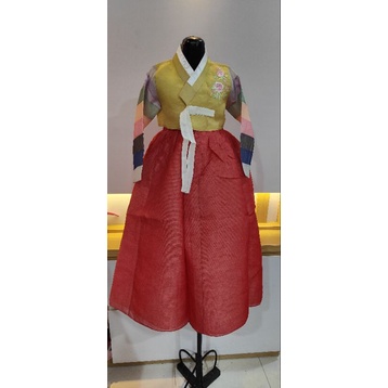 hanbok Korea anak 6-7 tahun