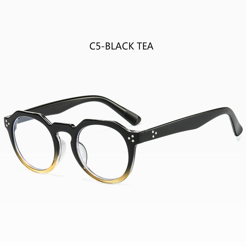 European and American new retro round frame personality glasses for men and women