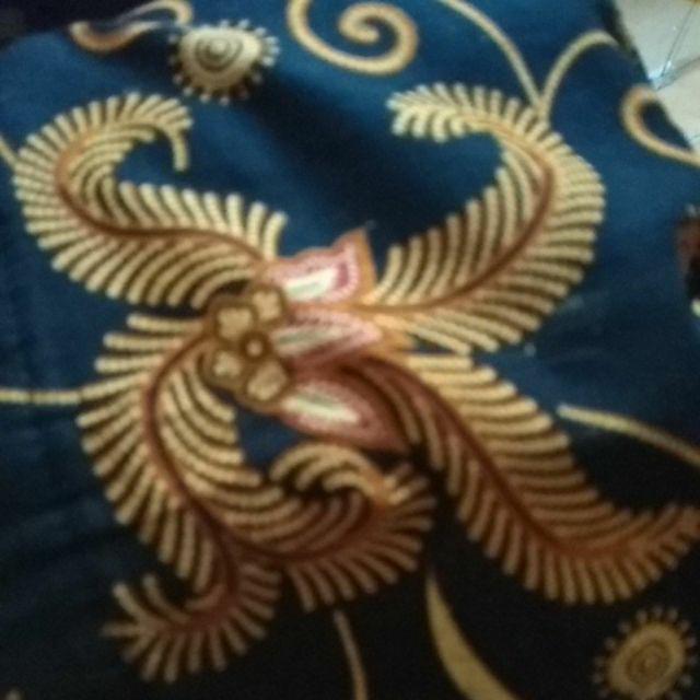 Asifa Batik Hrb026 Kenongo Kemeja Tosca Pendek Pekalongan Padi M L Xl Sogan Tulis Halus Kemeja Batik