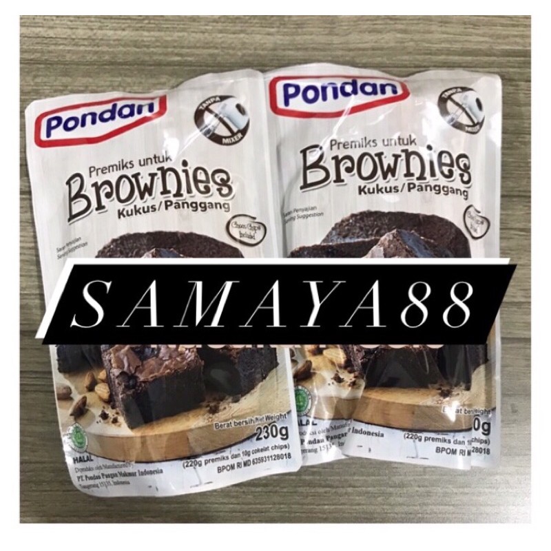 

brownis pondan brownies siap saji