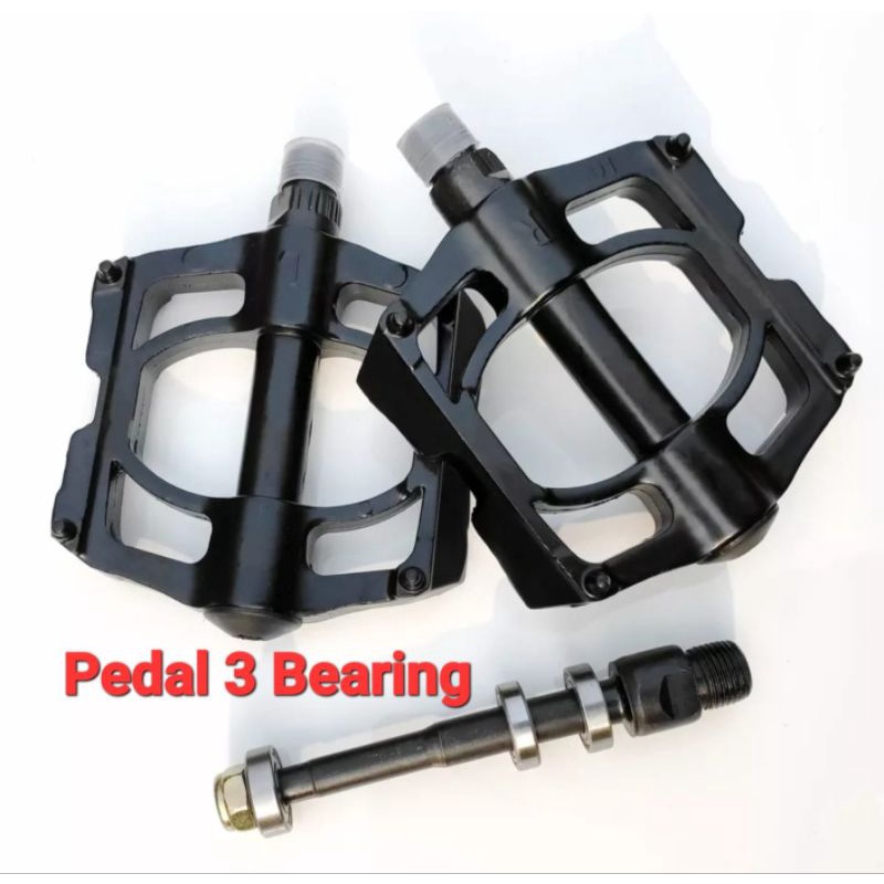 Pedal Bearing 3 Alloy Anti Slip Pedal Sepeda Lipat MTB Roadbike