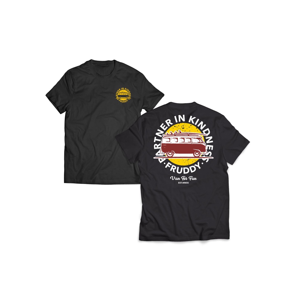 KAOS FDDY - VW COMBI - FRUDDYDUDDY -COTTON TSHIRT