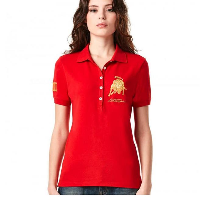 Lamborghini stretch-piqu polo shirt deeredgol