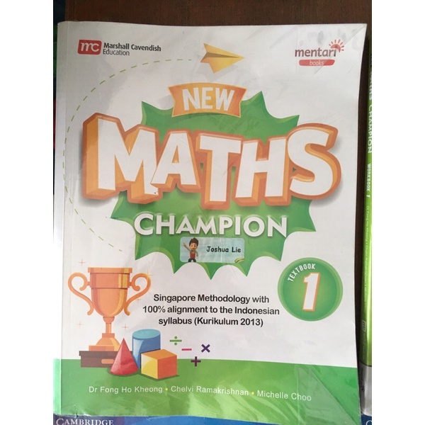 New Maths Champion 1 Textbook & Workbook