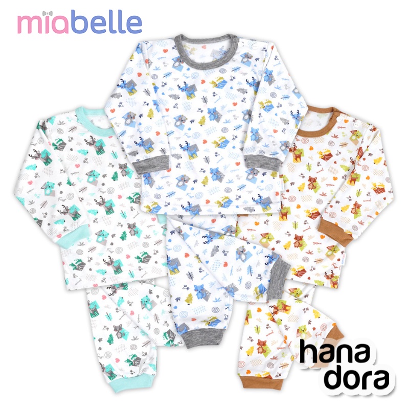 Miabelle Set Baju Panjang Kancing Pundak + Celana FP07