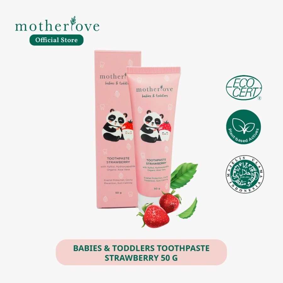 Motherlove Baby &amp; Toddler Toothpaste (Strawberry) 50gr