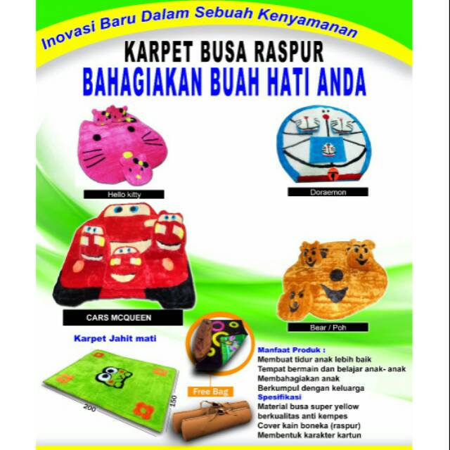 Kasur lantai busa super yellow