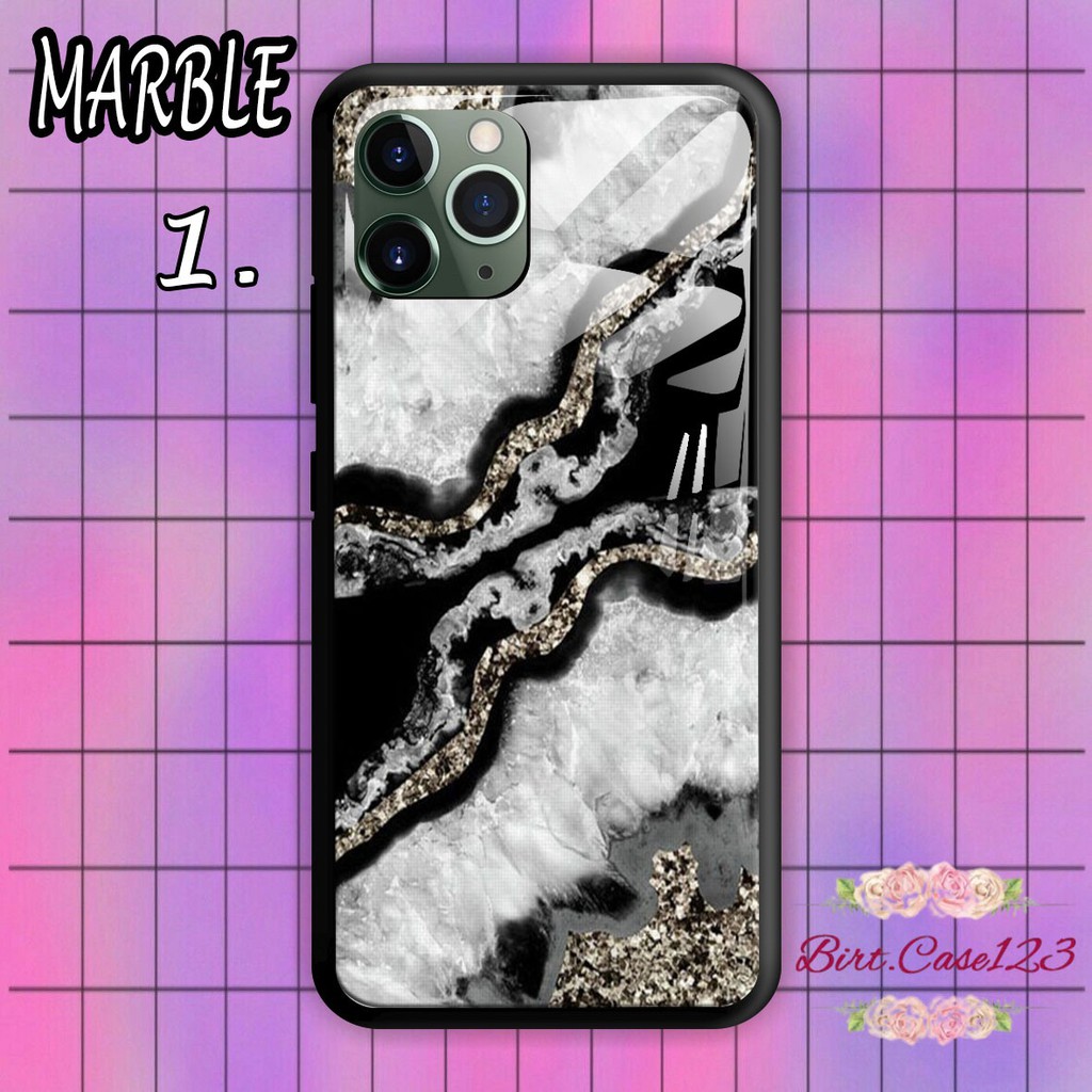 Softcase Back Case Glass Kaca MARBLE Vivo V5+ V7 V9 V11 V15 V17 V19 V20 S1 X20 X50 SE PRO BC4047