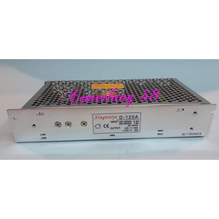 D120A +5V 10A +12V 5A Double / Dual Output Switching Power Supply