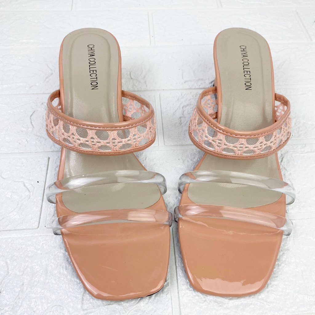 mandiristoreshoe-SANDAL HEELS WANITA ZIYA HAK TAHU 5 CM BDY04