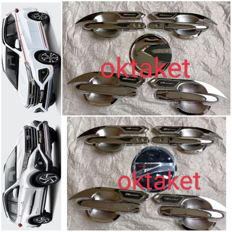 paket outer handle tank cover all new Rush Terios 2018 2021 2022 gr sport chrome