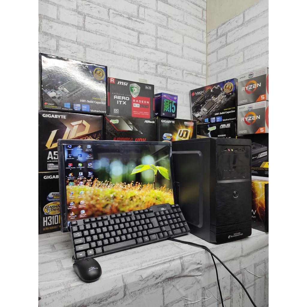 Pc Rakitan A68 Proc A8 7600 Ram 8Gb Hdd 500 Gb With Led 16" Bekas Siap Pakai