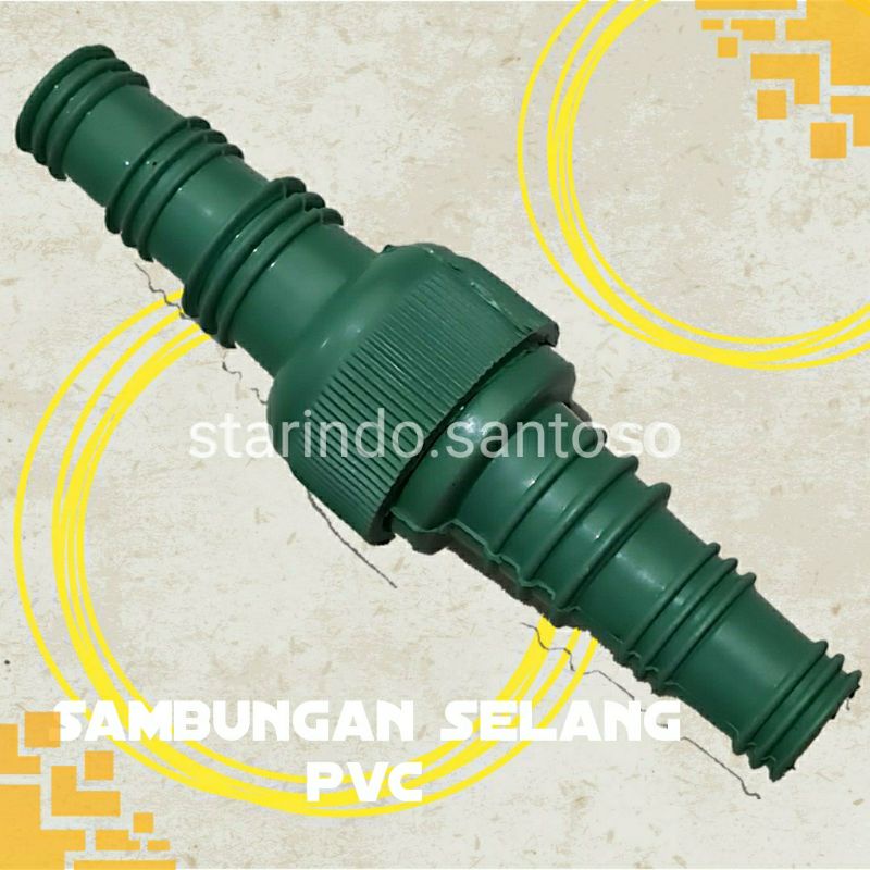 SAMBUNGAN SELANG pipa air pvc plastik slang hidup drat 3/4