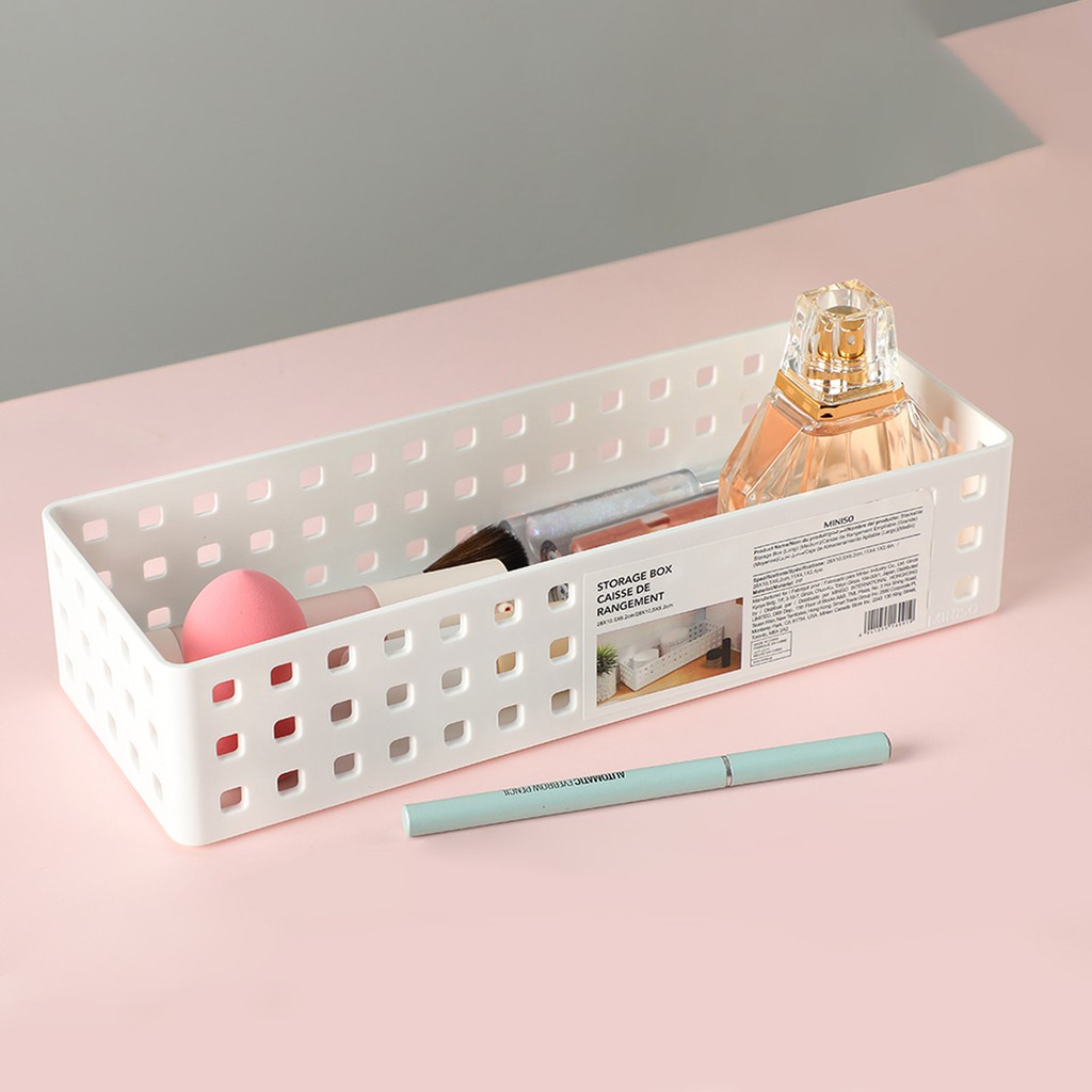 MINISO Stackable Storage Box Organizer Multifungsi (LONG)