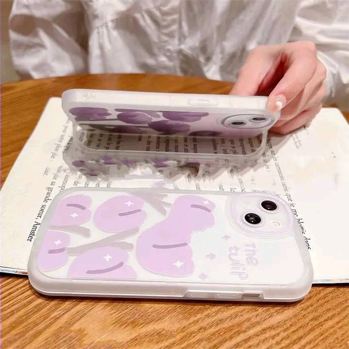 Case Desain Bunga Tulip Lavender Untuk iPhone 12 13 11 Pro Max X Xs Max Xr hhbv