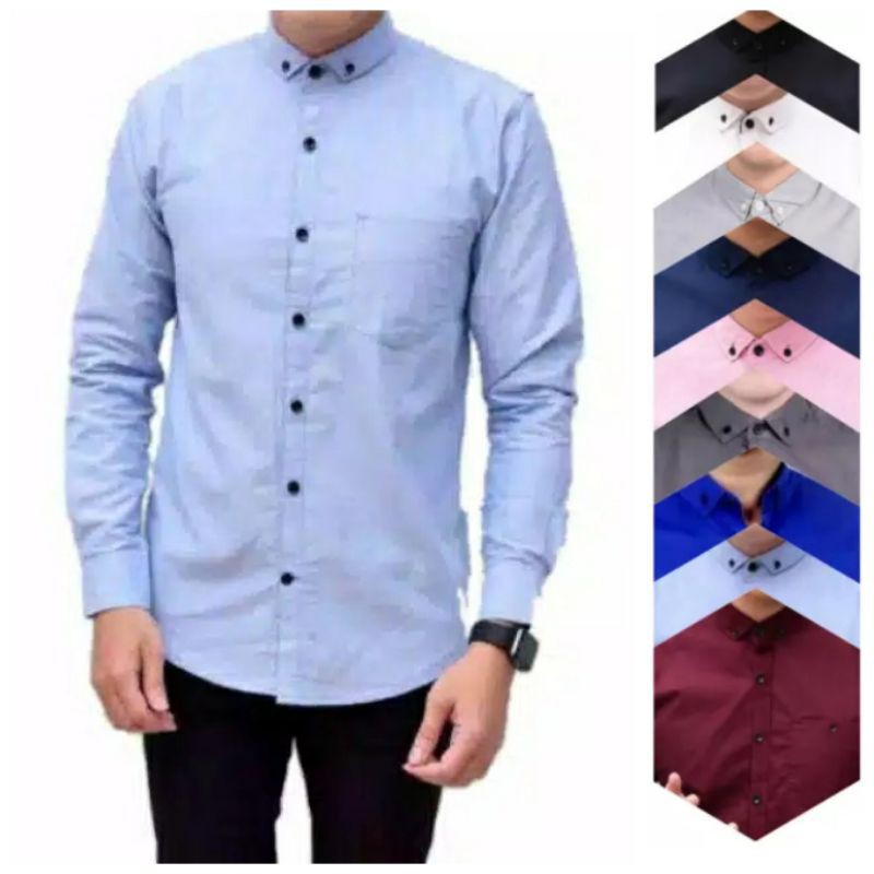 Kemeja pria slimfit premium Baju Kerja Keren Pakaian distro Termurah