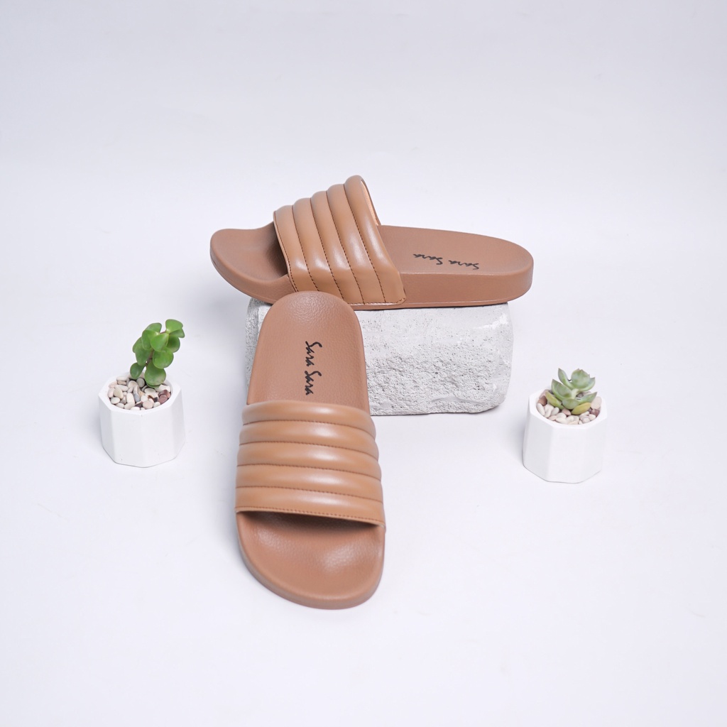 Sara Sara Gerry Sandal Slop Wanita Casual Sendal Selop Cewek Sandal Slide Cantik Size 36-40