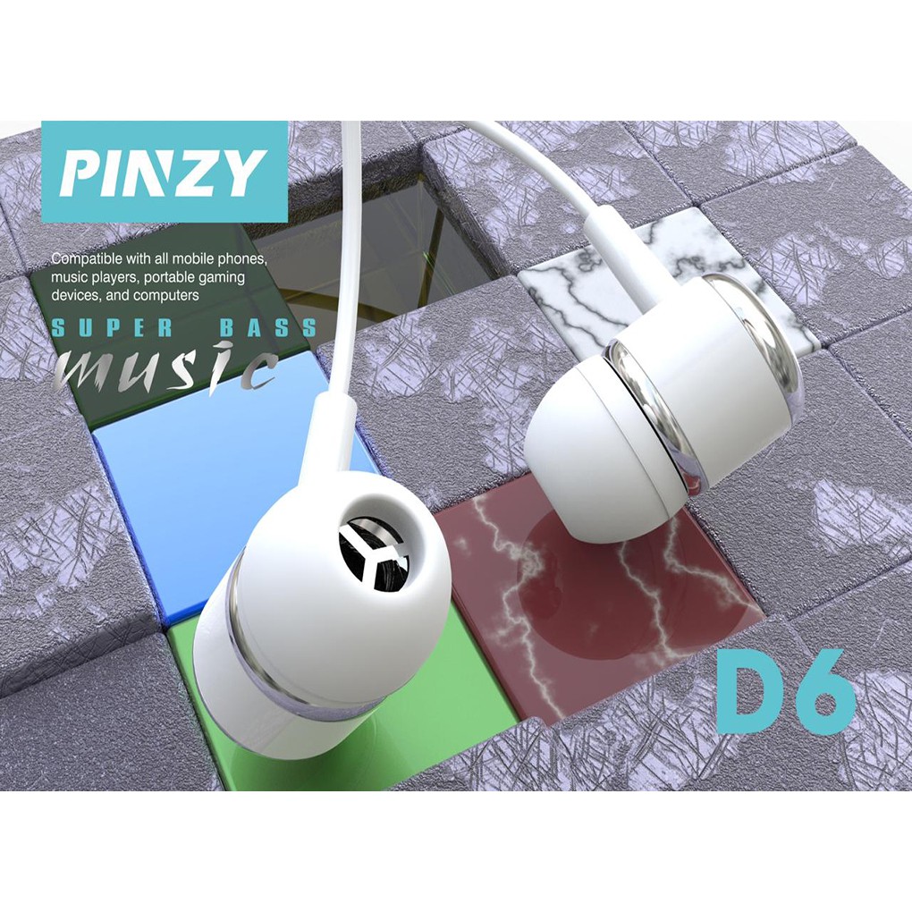 Earphone Original 100% PINZY D6 Best Quality