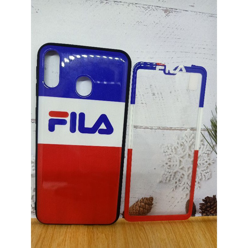 Softcase gambar Samsung+Temper glass M20