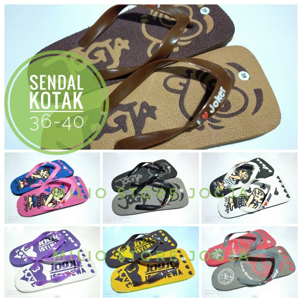 sandal japit jogja murah kotak / sandal jepit / sendal jepit khas Malioboro Jogja / sandal laki pere