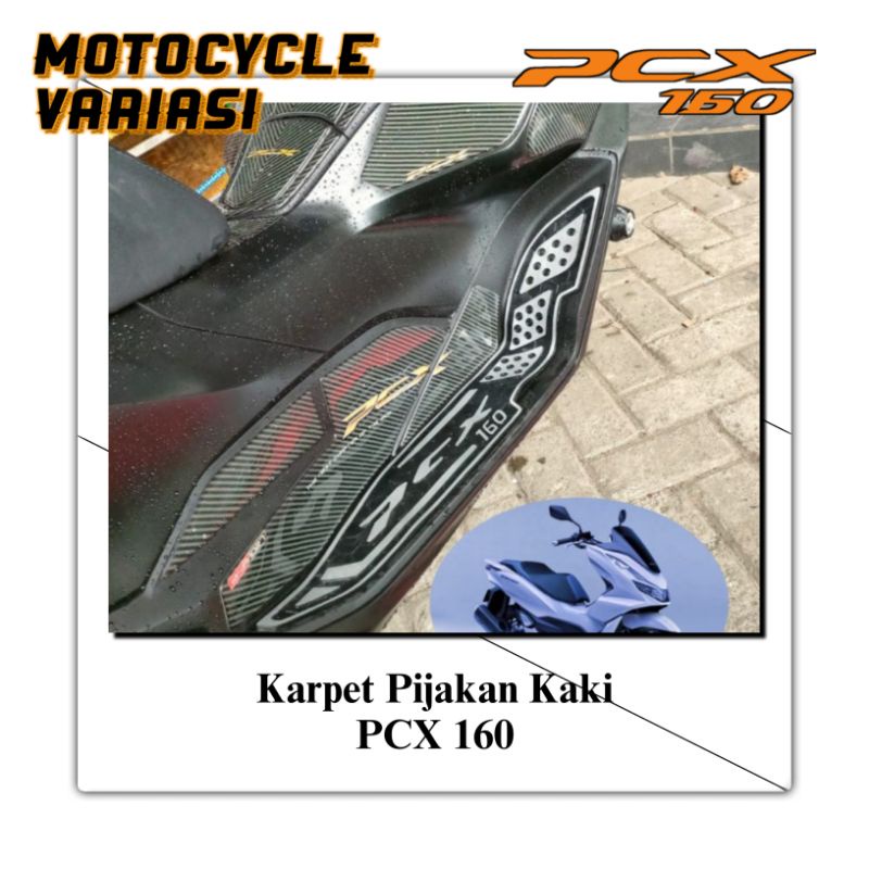 Karpet PCX 160 bordes pijakan kaki new PCX 160 original