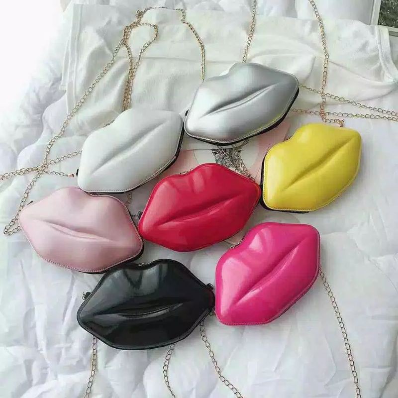 TAS BIBIR WANITA TAS SLEMPANG BIBIR SLING BAG MURAH TAS
