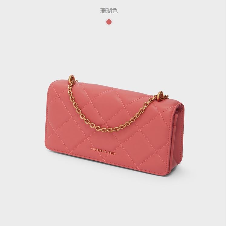 V68I WALLET C*K CHAIN HANDLE QUILTED - CK