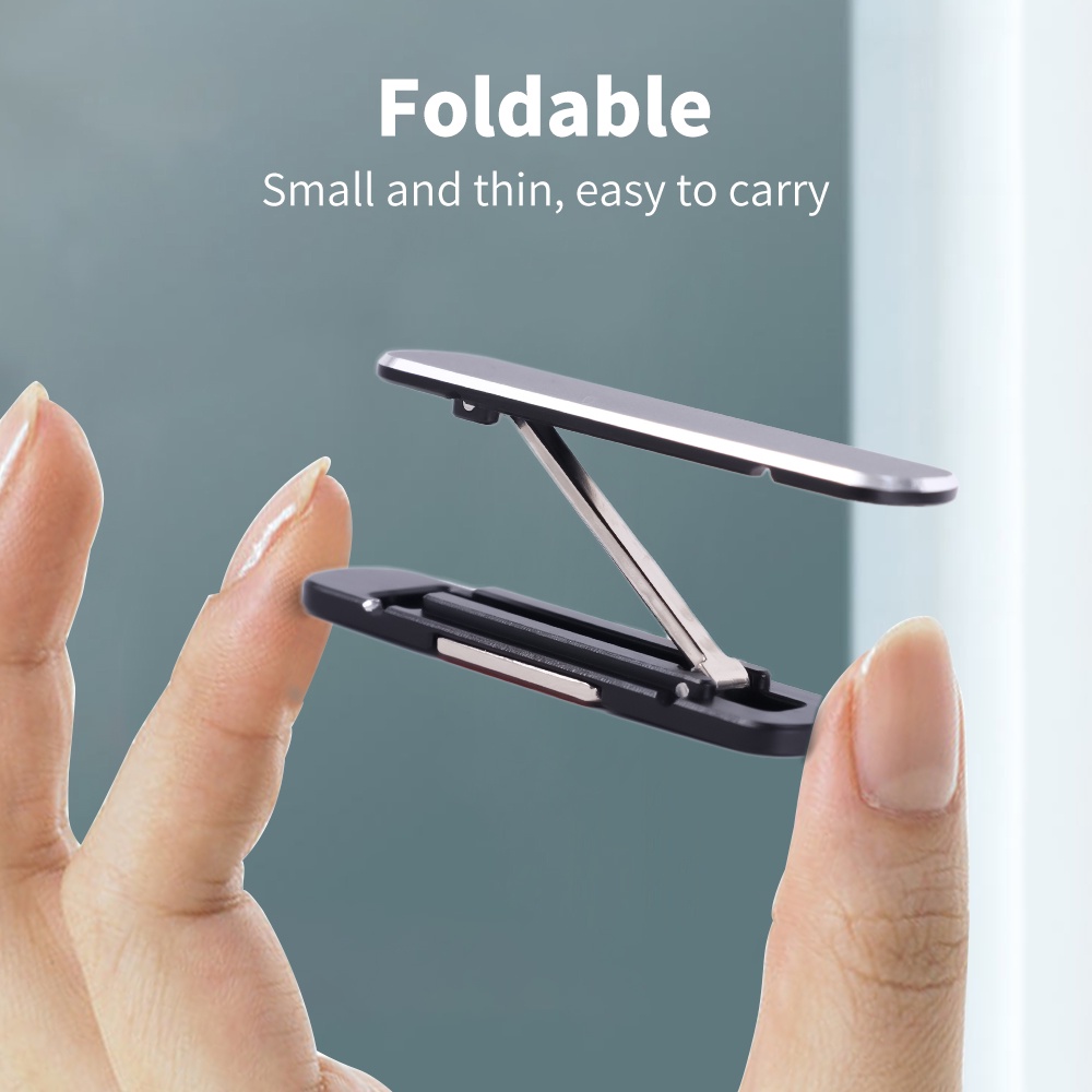 360° Stand Holder Lipat Bahan Alloy Untuk iPhone / Samsung / Xiaomi