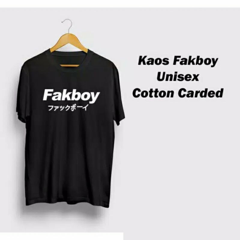 Kaos FakBoy jepang Polyester Lengan Pendek Unisex