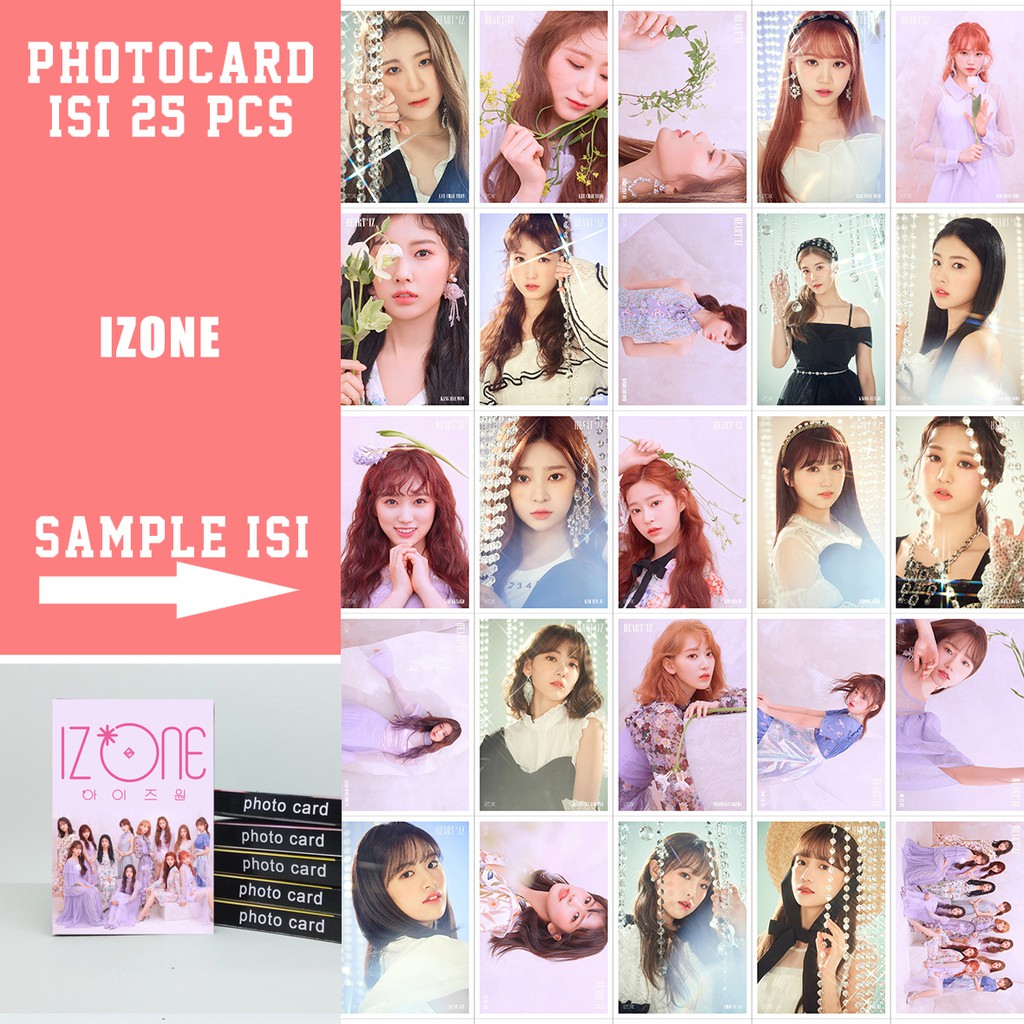 Photocard izone 1pack isi 25pcs