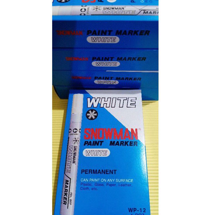 

Paint Marker White ( Spidol Snowman Putih )