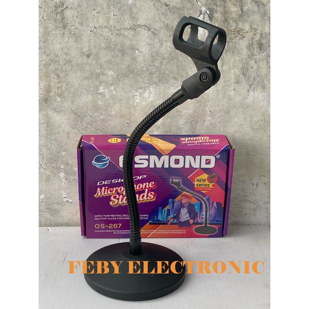 Stand Mic Meja Per full besi cor