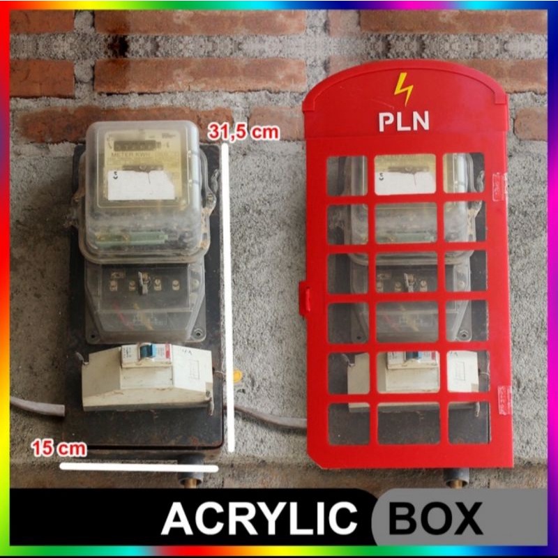 BOX METERAN LISTRIK PASCABAYAR / PENUTUP LISTRIK PASCABAYAR/PELINDUNG LISTRIK MODEL LAMA.