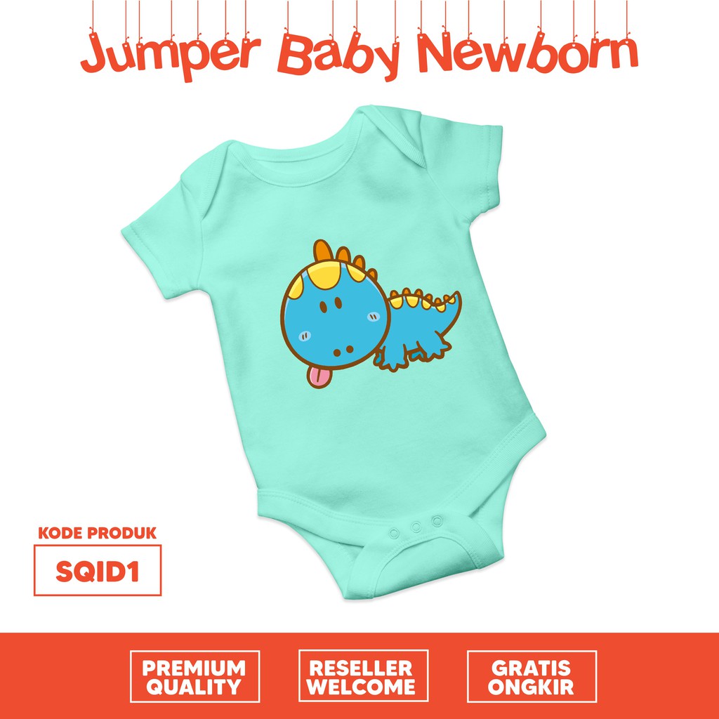 [JUMPER BABY/BAYI] LITTLE DINO PUPPY bodysuit premium quality murah cotton combed