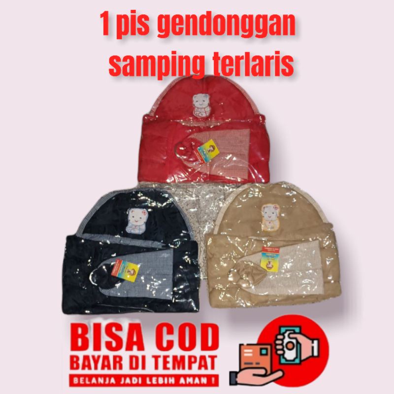 1 pis gendonggan samping bayi motip bordil