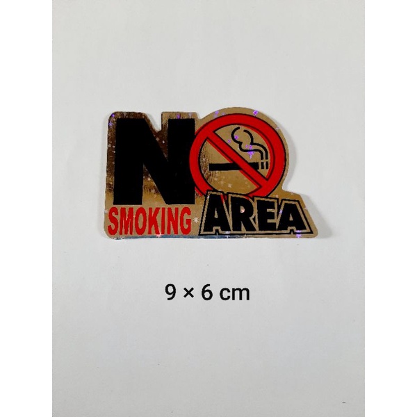 

STIKER GRAFTAC HOLOGRAM NO SMOKING ukuran kecil