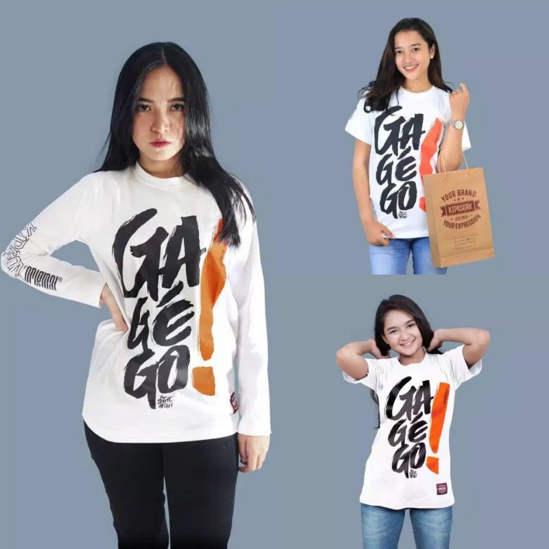 ⭐⭐⭐⭐⭐[Bisa COD..] GAGEGO KAOS KIPASOAK #GAGEGO ORIGINAL / kaos distro pati